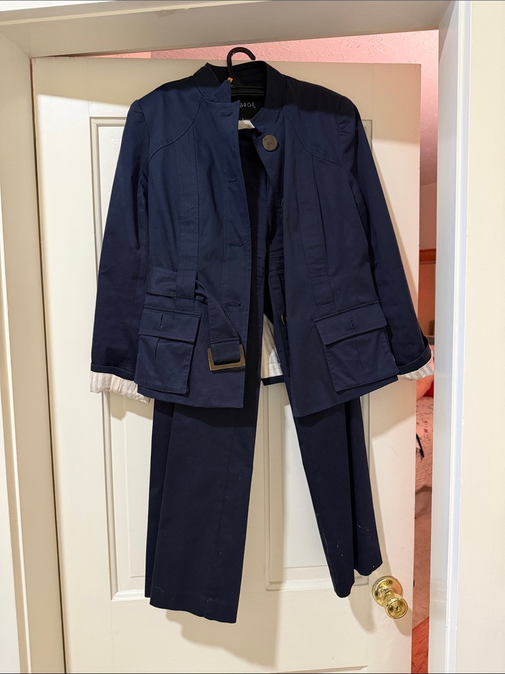 George Navy Two-Piece Blazer and Trouser Set